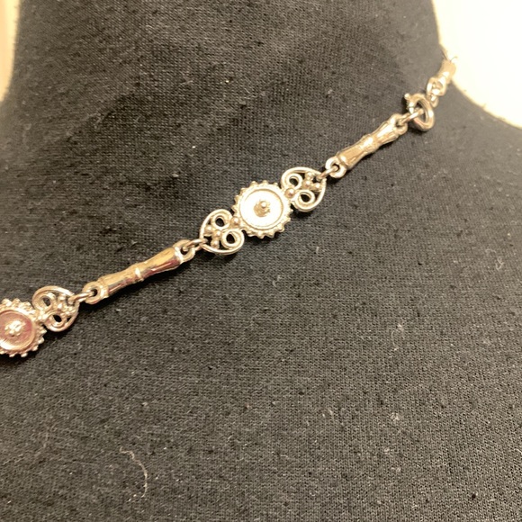 Necklace, Black and Silver design with a detail chain, 21”, Excellent Co… - Picture 10 of 12